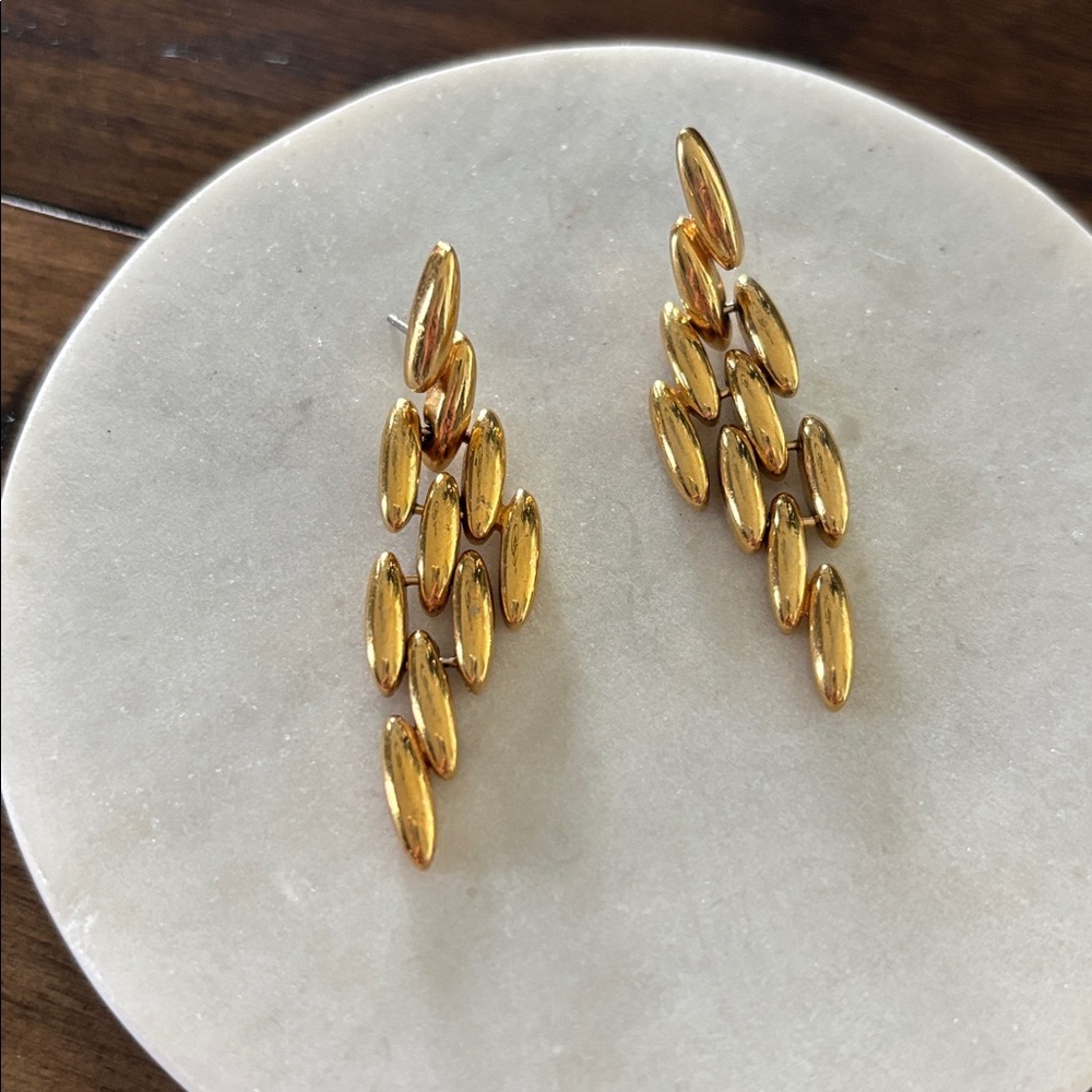Elegant Gold Drop Earrings